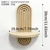 Popular Artesanía de Madera de Amazon Decoración de Pared Creativo Estante de Almacenamiento de Madera Montado en Pared Estante de Almacenamiento para Casa de Huéspedes