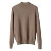 Suéter de Caxemira Feminino 100% Caxemira Leve Outono e Inverno Novo Gola Meia Tartaruga Uma Linha Pronto para Vestir Tricot Sem Costura para Usar por Baixo