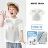 Camiseta de Verano de Manga Corta Estilo Europeo para Niños Ropa Infantil Niños Pequeños Modelo Nuevo 2026 Parte Superior Manga Media Ropa de Verano