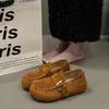 Sapatos casuais versáteis de outono, estilo old money, sola macia, novos, para mulheres, slip-on, mocassins, mules femininos 2026, salto escondido
