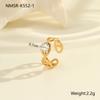 Anillo de Zirconia de Moda Estilo Ins Transfronterizo Otoño e Invierno Nuevo Exquisito Lujo Accesible Acero Inoxidable de Gama Alta Joyería de Mano Venta Directa