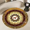 Alfombra de Lujo Ligero para Sala de Estar, Resistente a las Manchas y Fácil de Cuidar, Tapete Antideslizante, Área Grande, Alfombra Completa para Mesita de Noche, Alfombra Redonda para Pies de Dormitorio