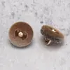 Botones de Resina de Terciopelo para Trajes Tang y Hanfu, Botones Metálicos para Suéteres y Abrigos, Botones Decorativos Redondos Cosidos a Mano, Disponibles en 20 Colores