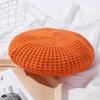 Boina de Tricô Colorida Macaron para Mulheres Boina Coreana Pura Colorida Estilo Tendência Simples de Pintor Aba Curta Tendência