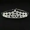 Diadema de corona para niños, tocado de cumpleaños de princesa para niñas, accesorios de actuación infantil, joyería de cristal, diseño único, venta al por mayor