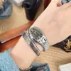 Reloj Sombra de Serpiente Milisa Reloj de Mujer a la Moda Cabeza de Reloj con Forma de Serpiente Pulsera en Forma de Reloj Impermeable Reloj de Cuarzo Reloj para Mujer