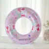 Anillo Inflable Transparente con Lentejuelas Sanrio para Nadar Anillo Flotador de Agua Espesado para Adultos y Niños Anillo de Natación Kuromi Venta al por Mayor