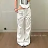 Jeans de Mezclilla con Hebilla Metálica Estilo Y2K Europeo y Americano, Diseño con Sentido, Pantalones Rectos de Pierna Ancha para Chicas de Calle Retro Picantes, Pantalones Largos Sueltos