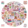 50 piezas de pegatinas de graffiti de abanico de libro, pegatinas decorativas impermeables para botellas de agua y computadoras, pegatinas creativas de dibujos animados para libros al por mayor