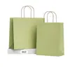 Bolsa de Papel para Empacar Marrón, Bolsa de Regalo con Asas, Bolsa de Regalo Complementaria, Bolsa de Regalo Engrosada, Bolsa de Papel para Llevar al por Mayor, Bolsa de Papel con Asas