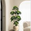 Planta Simulada Pata de Pato Piso de Madeira Suporte de Chão Vasos Plantas Verdes Biônicas Enfeites Sala de Estar Lado do Sofá Decoração de Casa Bonsai Árvore Falsa