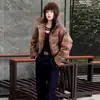 Chaqueta corta acolchada de invierno nueva estilo coreano para mujeres petite, abrigo moderno con cuello alto, chaqueta corta de algodón gruesa 2026 para mujeres