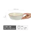 Coleção de Tigelas Retro Cor Sólida Tigela de Cerâmica para Sopa Tigela para Macarrão Tigela Redonda para Salada de Frutas Louça Doméstica Atacado Tigela de Prato Retro