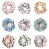 Gomas para el Cabello con Textura Arrugada Floral Frutal Lindo Bloqueo de Color Cuerdas para el Cabello para Cola de Caballo Suministro al por Mayor Directo del Fabricante