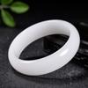 Pulseira de Jade Branco Waimeng Hotan Xinjiang Pulseira de Jade Branco Suet Pulseira de Jade da Moda Feminina Fornecimento ao Vivo