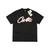 CORTEIZ Graffiti Americano Letra Camiseta Manga Corta Unisex Verano Tendencia Callejera Marca Corte Holgado Venta al por Mayor de Fábrica