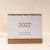 Novo Calendário 2027 Simples e Fresco Ornamento de Mesa Criativo Planejador Versão em Inglês Calendário