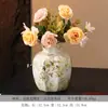 Nuevo Jarrón de Cerámica Estilo Chino Flores Flores Secas Simuladas Flor de Arte Recipiente Decoraciones de Diseño para Mesa de Comedor B&B Venta al por Mayor