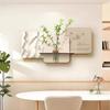 Pintura Decorativa Moderna Minimalista para Restaurante, Plantas Verdes Hidropónicas, Arte de Pared de Estilo Fresco para Sala de Estar, Mural de Pared para Fondo de TV de Panda