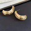 Pendientes de Plata Europeos y Americanos Transfronterizos con Textura Metálica de Aguja de Plata, Estilo Minimalista de Moda, Pendientes Únicos con Diseño de Nicho