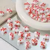 Ins Corazón de Lunares con Esmalte Rojo Goteando Aceite Cuentas Sueltas Material Hecho a Mano para DIY Cadena para Collar Pulsera Teléfono Móvil Accesorios