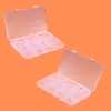 Caja Plástica Transparente de Plástico PP con Múltiples Compartimentos de 11 Rejillas Caja de Almacenamiento para Joyería Juguetes Pendientes Accesorios de Ferretería Herramienta Caja de Almacenamiento de Escritorio