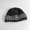 Gorro de Punto Otoño Invierno Japonés Coreano Unisex Bloque de Color Reductor de Edad Cálido Tejido de Lana Gorro Holgado Gorro de Punto Venta al por Mayor