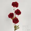 Casamento Estilo Chinês Estilo Vermelho Decoração de Guia de Estrada Arranjo de Flores Artificiais Flor de Teto Cerimônia de Noivado Arranjo de Banquete Arte com Flores Artificiais de Casamento