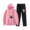 Roupas quentes japonesas com capuz pullover animação impressão casual roupas masculinas e femininas uma geração de espião Play House