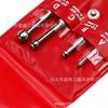 Calibre de diámetro interior ajustable 3-13, calibre retráctil para medir diámetro interior de agujeros pequeños, acero inoxidable, cabeza redonda, juego de cuatro piezas, calibre telescópico