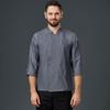 Ropa de trabajo de chef de hotel, repostería, comedor, cantina, restaurante, personal de cocina, impresión, ropa de trabajo para hombre, otoño e invierno.