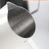 Suministros para Tienda de Té con Leche Tanque con Boquilla Puntiaguda para Dibujar Flores Taza de Acero Inoxidable para Burbujas de Leche Tetera Espesa de Acero Inoxidable para Dibujar Café Café Blanco para Dibujar