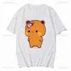 Aliexpress de Fronteira Bubu Joga Chinelos em Dudu Porque Ele Está Provocando a Camiseta de Verão de Dudu