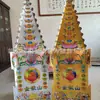 Funeral e inhumación cosas blancas suministros sacrificiales Daquan Montaña Xinliang gran cantidad impresión a color tres montañas Jinshan Yinshan funeral al por mayor