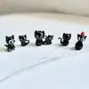 Adornos de Gato Lindos de Vidrio Hechos a Mano Gatito Mini Estilo Japonés Simulación Realista Lindos Puros Hechos a Mano Mayoreo
