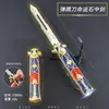 Animação de Jogo Espada do Destino na Pedra 22cm Faca de Pulo Bomba Molde Liga de Zinco Adereços Artesanato Brinquedos Sem Lâmina