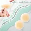 Superventas Comercio Exterior Protectores de Pezón Silicona Invisible Sin Costuras Ultra-delgados Anti-transparencia Pegatinas para Pezón con Adhesivo Autoadhesivo Color Sólido Protectores de Pezón Sólidos