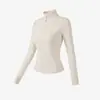 Chamarra de Yoga con Cremallera y Cuello Alto para Mujer, Corte Delgado, Resistente al Viento, Secado Rápido, Ropa Exterior para Correr y Entrenamiento