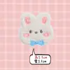 Parche de Bordado de Oso Caqui para Coser, Parche Decorativo de Conejito para Ropa y Bolsos, Parche Autoadhesivo Sin Coser