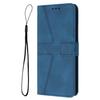 Funda de cuero de color sólido con triángulo y correa de mano del mismo estilo para teléfono Samsung S25plus, cartera tipo billetera con tapa A36