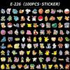 100 Desenho Animado Desenho Animado Pokemon adesivos de grafite adesivos de emoji adesivos à prova d'água para mala de carrinho de computador copo de água