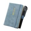 Cuaderno de Tapa A7 Portátil Bolsillo con Solapa Pantalón Bloc de Notas Imitación Cuero Simple Mini Pequeño Libro Mayor Se Puede Personalizar con Logo