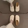 Mules abiertas de estilo francés para mujer, huecas y transpirables, mules de suela gruesa estilo romano para exteriores de verano