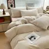 Juego de Cama de Cuatro Piezas para Madre y Bebé Grado A Todo Algodón Algodón Puro Más Vendido Sábana Jacquard para Dormir Desnudo Funda Nórdica Juego de Tres 3/4 Piezas para Dormitorio