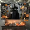 Tela Colgante de Pesadilla de Terror de Halloween Transfronteriza Decoración Colgante Tela de Fondo para Fiesta de Halloween Decoración del Hogar