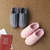 Pantuflas de Algodón para Otoño e Invierno para Mujer, Uso en Casa, Pantuflas de Pareja para Interior, Suela Gruesa, Antideslizantes, Talón Cerrado, Estilo de Pareja Invierno para Hombre