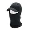 Gorro para Hombre de Invierno con Forro Polar, Grueso, de Lana, para Montar al Aire Libre, a Prueba de Frío, Cubre la Cara, Protege el Cuello, Cálido, Tejido, Todo en Uno