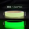 Cinta Luminosa de Colores Fluorescente Posicionamiento de Escenario Escalera Autoluminosa Advertencia Pegatina de Pared Tira Cinta Adhesiva Pegatina Decorativa