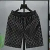 Transfronterizo Aliexpress Amazon Tendencia Pantalones Cortos Europeos Verano Hombres Pantalones Grandes Flockeados Casuales Pantalones de Playa Hombres