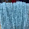 Espaciador Calado Piedra Calcedonia Azul Cuentas de Amazonita Rueda Cuentas Sueltas Pulsera Collar Hecho a Mano DIY Cuentas